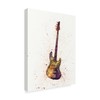 Trademark Fine Art Michael Tompsett 'Electric Bass Guitar Abstract Watercolor' Canvas Art, 24x32 MT02217-C2432GG